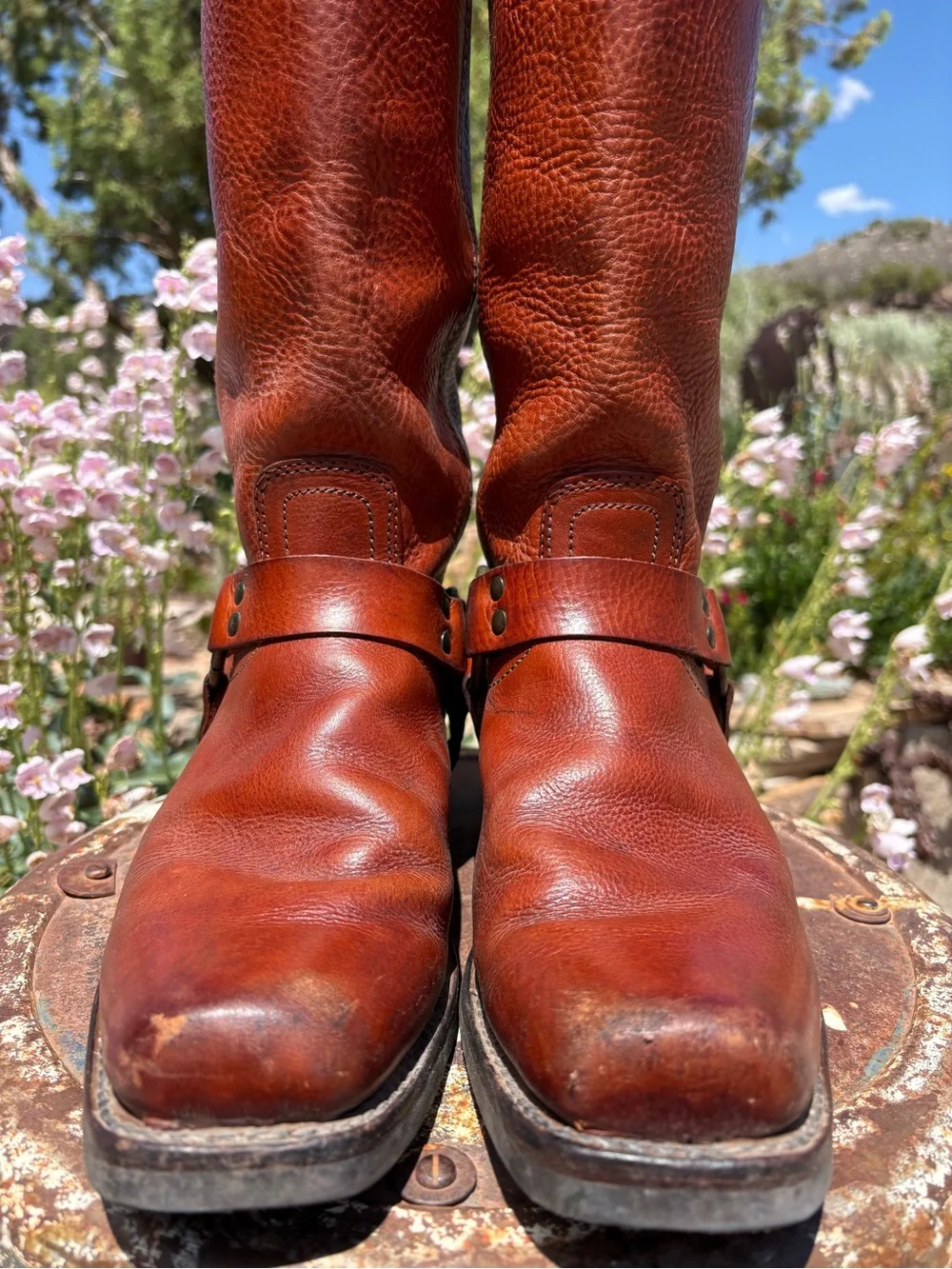 FRYE 🇺🇸15R Harness Boots Just Resoled - Picture 7 of 16